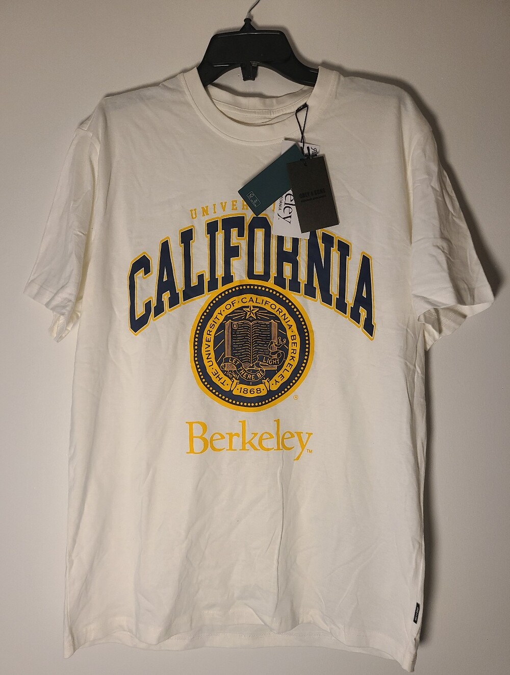 Only&Sons - White California Berkeley Graphic Tee Mens Size Large